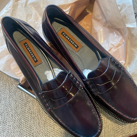 Men’s Florsheim Victor Burgundy loafer 13 B - Picture 1 of 3